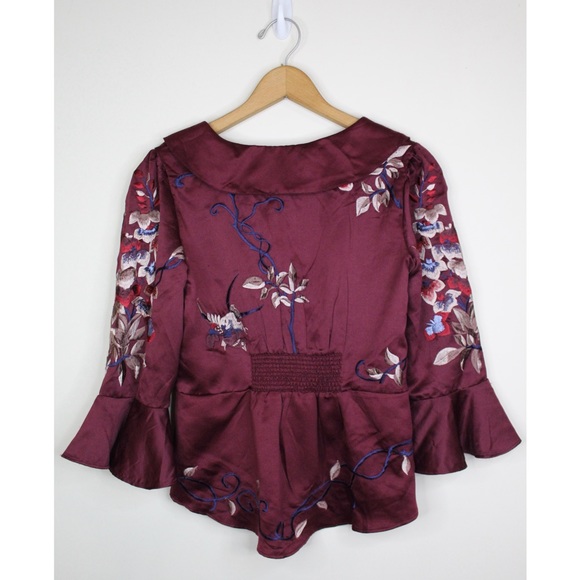 Free People Beautiful Dreams Embroidered Top - Picture 7 of 17
